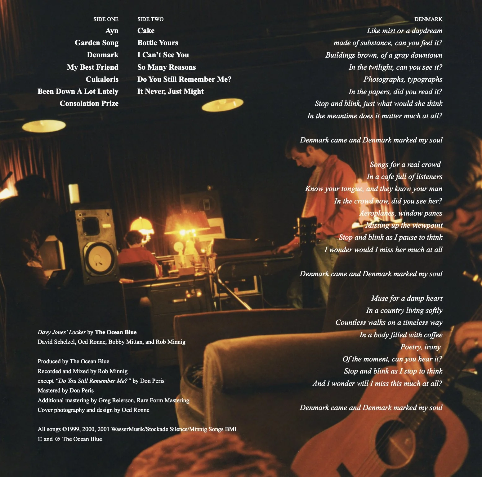 Davy Jones Locker LP (2023 Clear Blue Vinyl) — The Ocean Blue